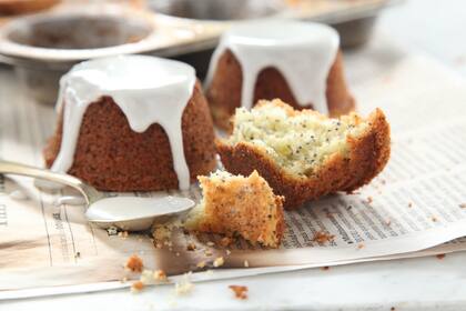 Muffins de limón con semillas de amapolas