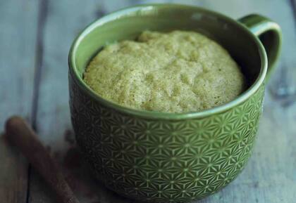 Mug Cake de té verde o matcha