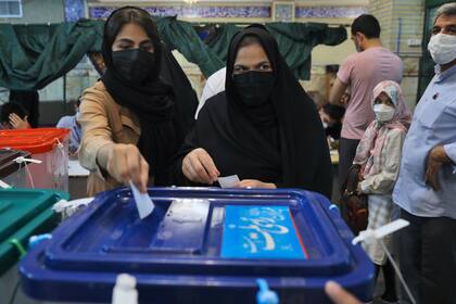 Mujeres votantes en Teherán