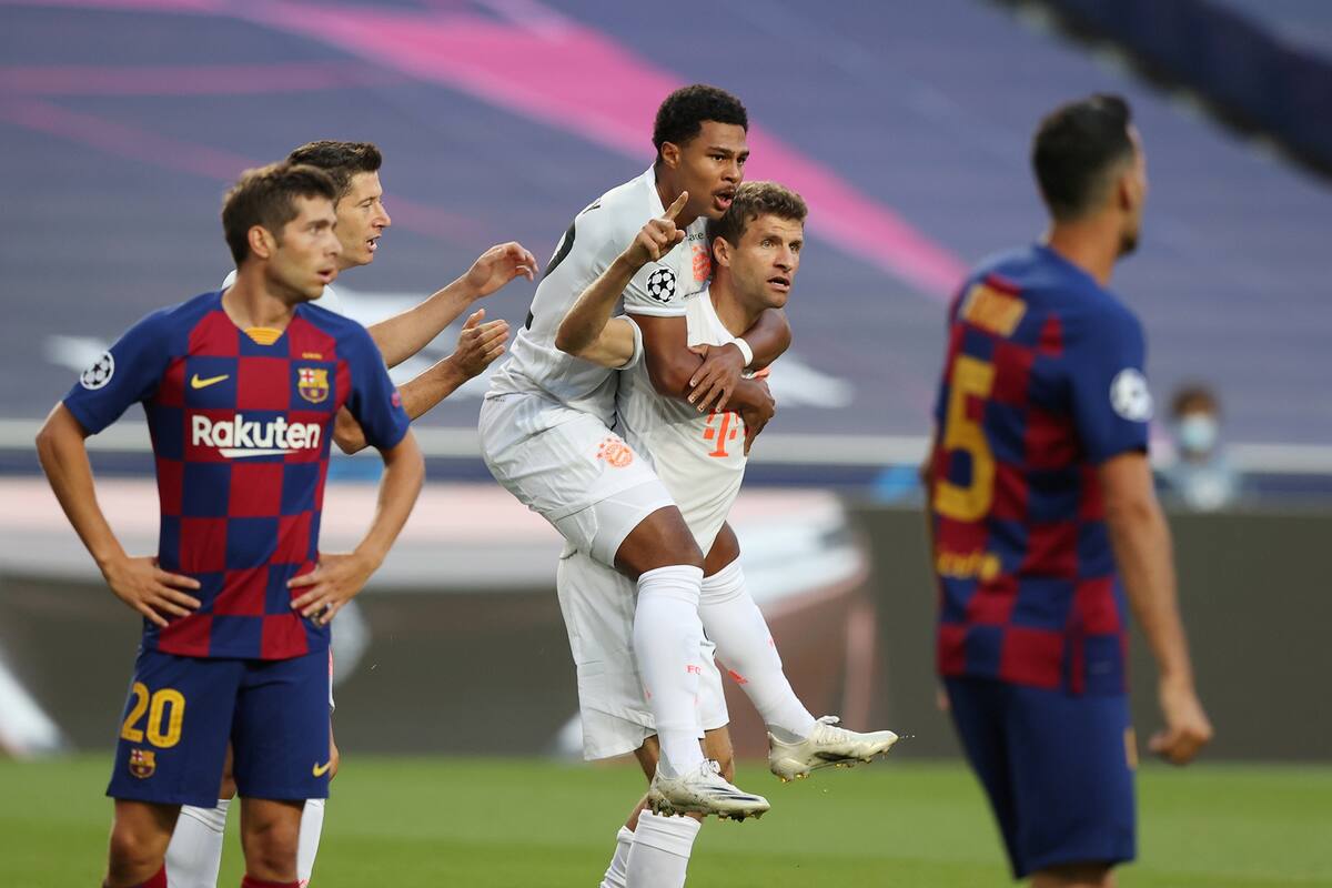 Müller y Gnabry, verdugos de Barcelona, arrollado por Bayern Munich