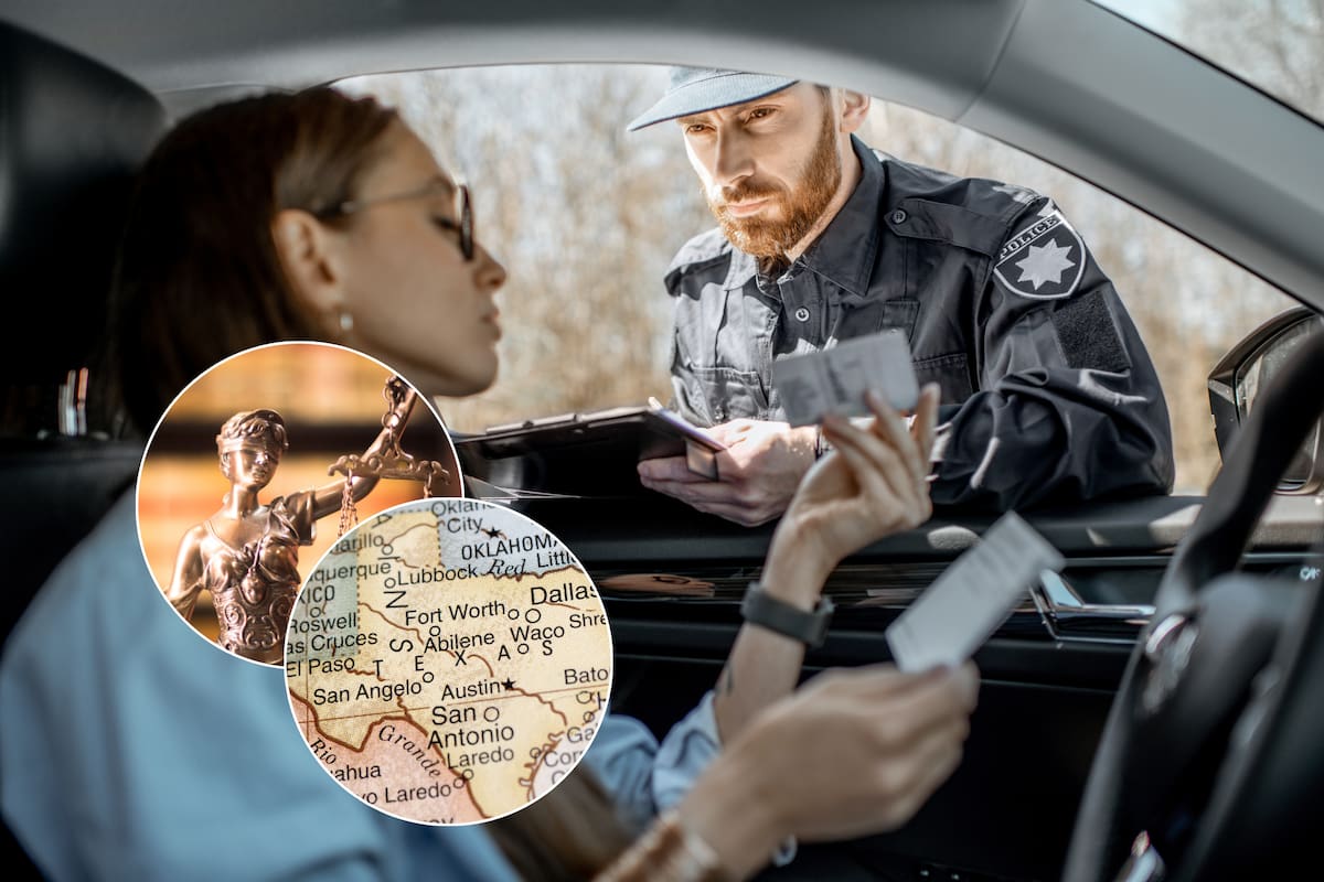 Multa de hasta 200 dólares por conducir sin licencia en Texas, pero puede escalar a 4000 y un año de cárcel si hay accidente con lesiones o muerte
