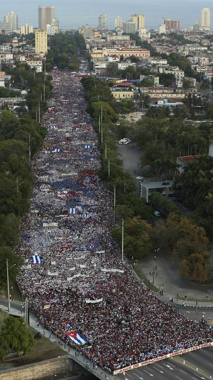Multitudinaria marcha en La Habana