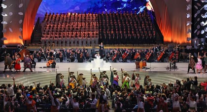 Multitudinario encuentro de mormones en el Movistar Arena