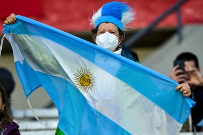 Mundo celeste y blanco; el Monumental vivió una fiesta singular con el triunfo de Argentina