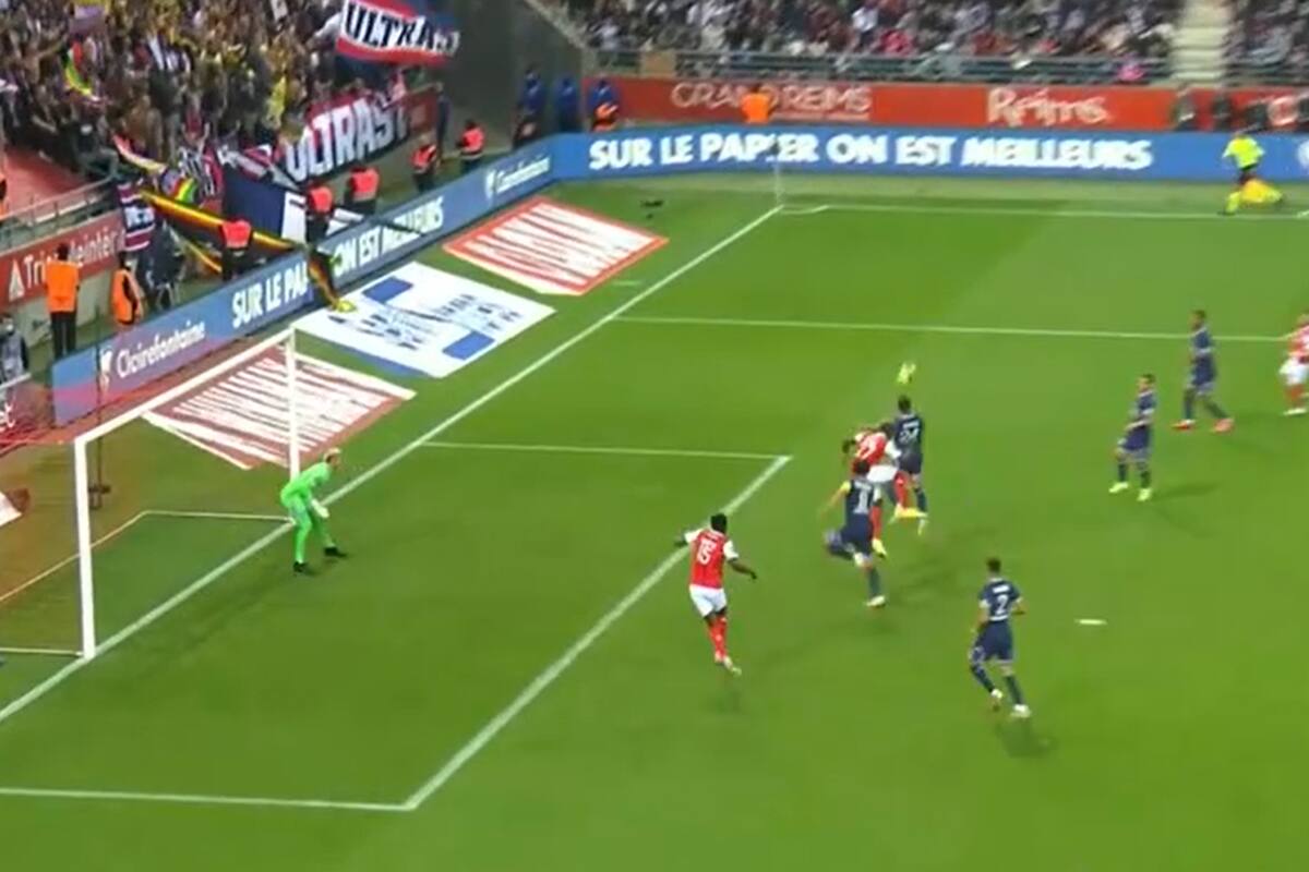 Munetsi, adelantado, convertirá el 1 a 1 para Reims, que el VAR anuló