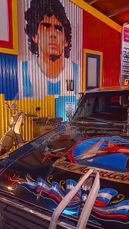 Mural de Diego Maradona en Granero 66