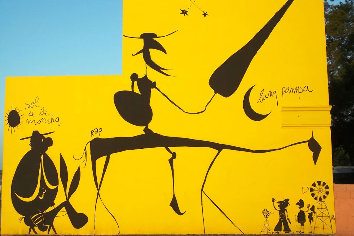 Mural de Don Quijote en Azul