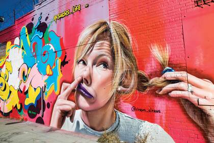 Mural en Bushwick, el nuevo barrio de moda en Nueva York.