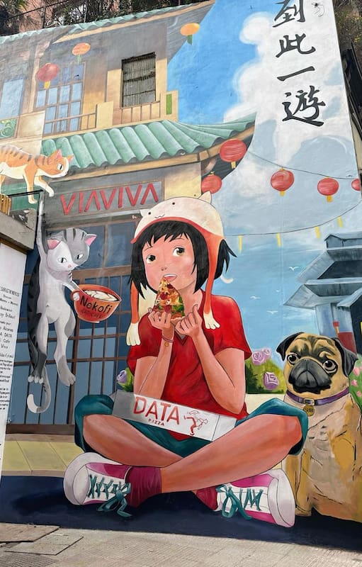 Mural en el Barrio Chino