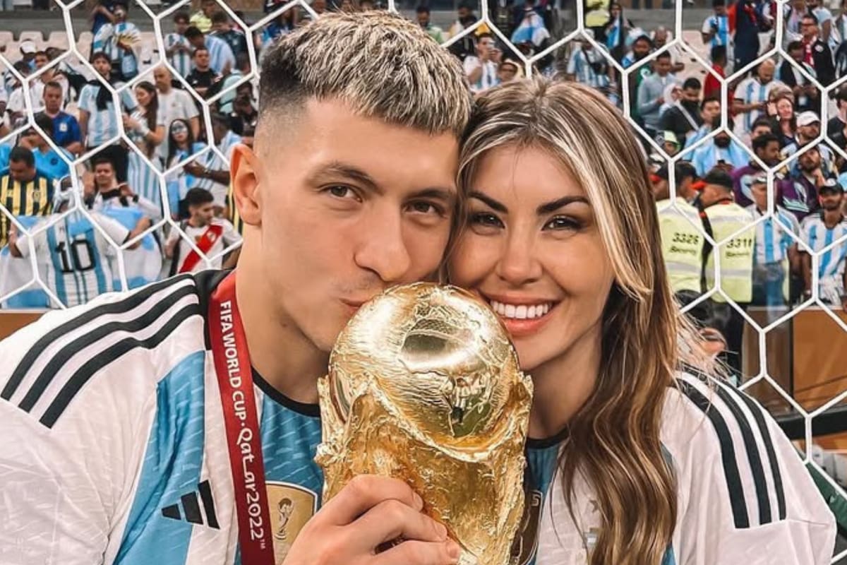Muri López Benítez y Lisandro Martínez, una amor que nació en Entre Ríos y lleva más de una década (Foto: Instagram @lopezbenitezmuri)