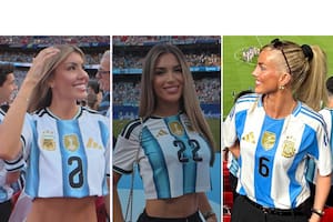 Las novias y esposas de los jugadores de la selección, en el debut mundialista