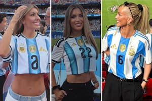 Las novias y esposas de los jugadores de la selección, en el debut mundialista