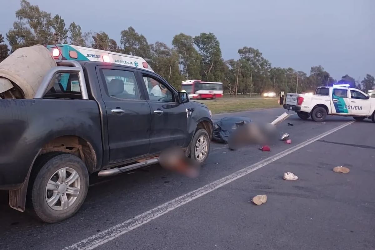 Murieron cuatro personas en la Ruta 2.