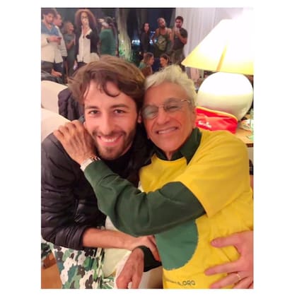 Murilo, en la casa de Caetano Veloso, su gran ídolo y amigo.