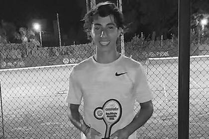 Murió Tiago alomar, una promesa del tenis argentino