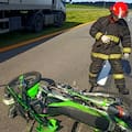 Un motociclista chocó de frente contra un camión en la ruta 226 y murió