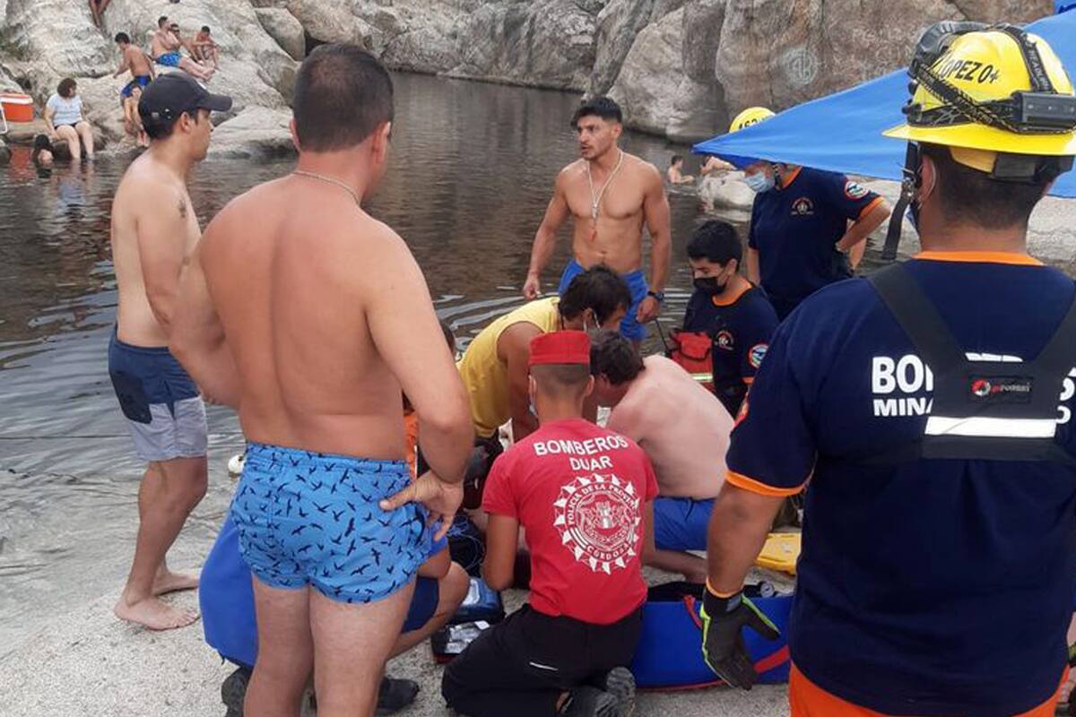 Murió un turista en el balneario Nido de Águila en Mina Clavero