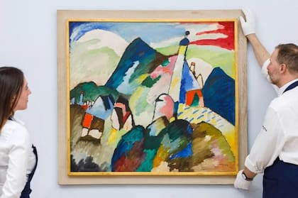 "Murnau con Iglesia II" de Vasily Kandinsky, quien nació un día como este de 1866