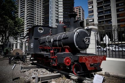 La locomotora Hunslet Engine Co que prestó servicio durante la Primera Guerra Mundial