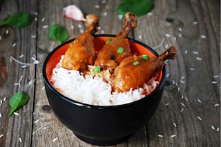 Muslos de pollo agridulce
