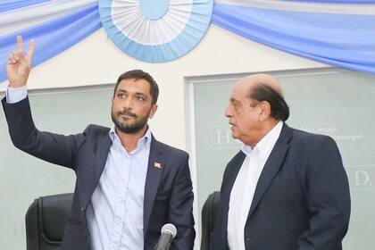 Mussi, junto a su hijo Juan Patricio