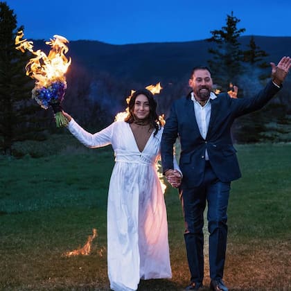 Muy compinches, la pareja entró riéndose (Foto: Instagram/@g.a_thegreatadventure)