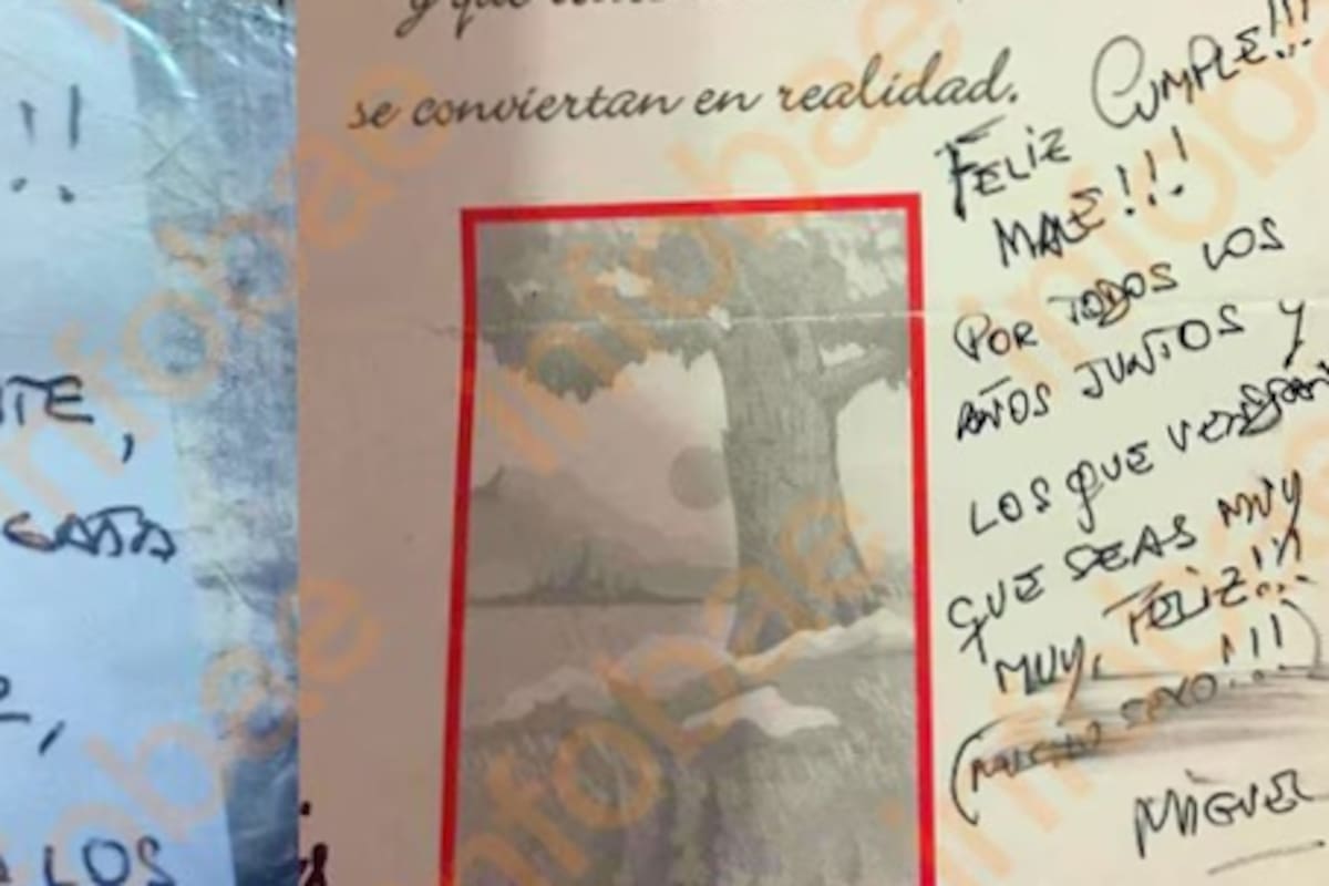 "Muy feliz cumple (mucho sexo)!", dice una de las cartas del fiscal acusado a su empleada