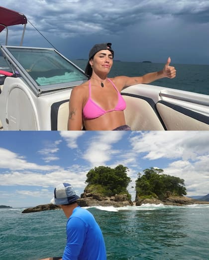 Muy relajada, con un entorno paradisíaco y a bordo de un yate, Lali arrancó el año junto a su amor, Pedro Rosemblat