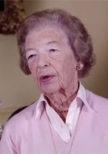 Myra Butter, que era descendiente del zar Nicolás I de Rusia y del poeta, novelista y dramaturgo Alexander Pushkin, durante una entrevista en televisión.