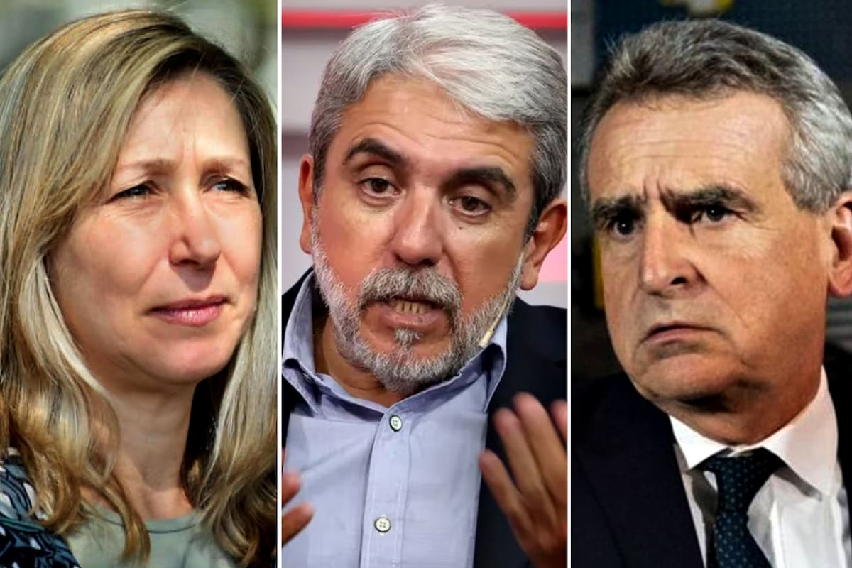 Myriam Bregman, Aníbal Fernández y Agustín Rossi