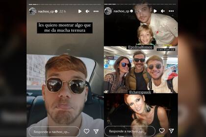 Nacho Castañares sorpendió a Paula Chaves y Pedro Alfonso con un especial reencuentro (Captura Instagram @nachoo_cp)