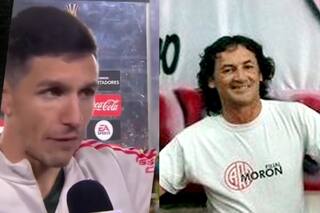 Emocionado, Nacho Fernández le dedicó el triunfo de River al hincha que murió en el Monumental