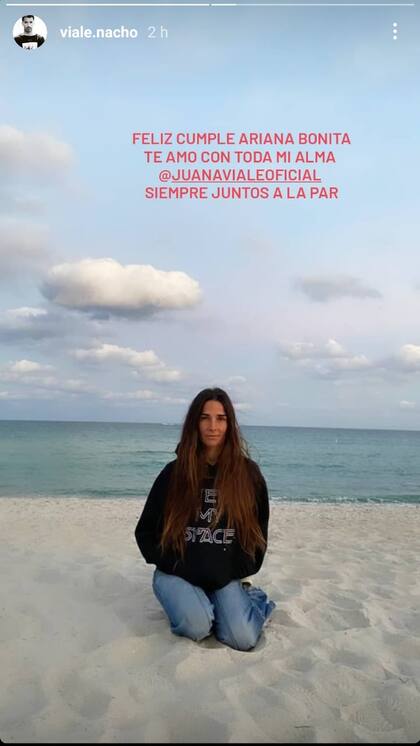 Nacho Viale le dedicó unas tiernas palabras a su hermana Juanita en el día de su cumpleaños (Foto: Instagram)