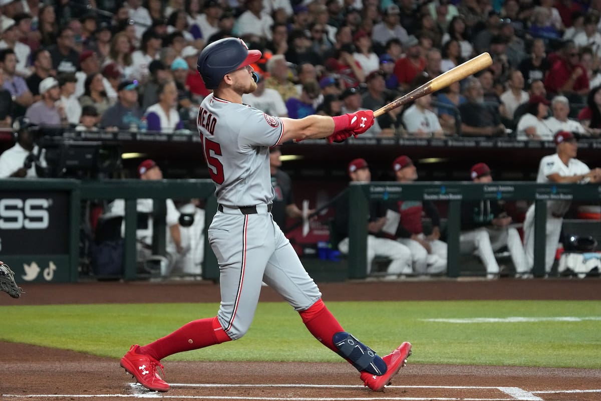Nacionales se apoyan en jonrones de Mead y Crews y limitan a D-Backs a 2 hits para vencerlos 6-1
