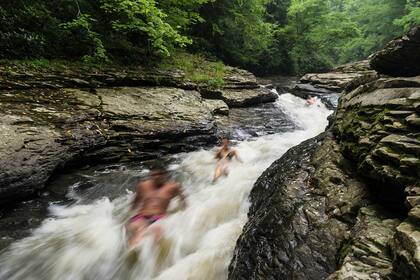 Nada de plásticos: la naturaleza talló estas rampas, de Perú a Nueva Zelanda