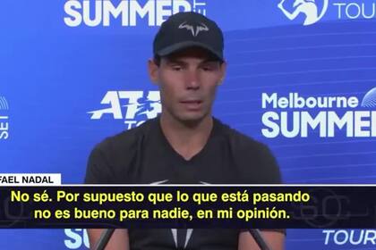 Nadal y su crítica contra Novak Djokovic