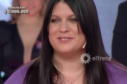 Nadia, la maestra de primaria, volvió a Los 8 escalones y ganó los 6 millones de pesos (Foto: Captura eltrece)