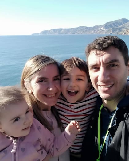 Nadia Pauwels, en familia