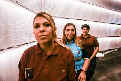 Nadia Soledad Arrúa, Marisa Maldonado y Valeria Santamaría