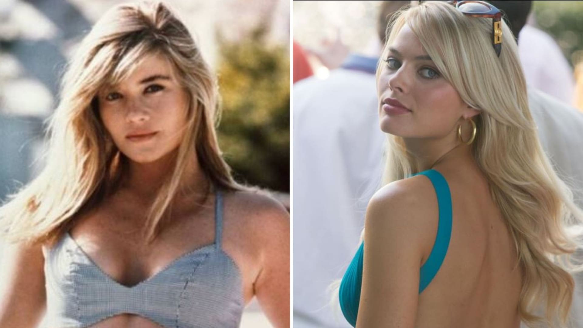Nadine Caridi (izquierda) fue la modelo que conquistó al 'Lobo de Wall Street', Jordan Belfort, en 1991 y Margot Robbie (derecha) interpretó a Nadine en la película de Scorsese