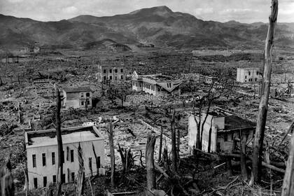 Desolación: una imagen del hospital de Nagasaki, días después del bombardeo