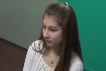 Nahir Galarza, durante la entrevista tras su denuncia por agresión en manada, de 2014