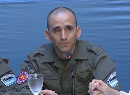 Nahuel Gallo, visiblemente emocionado