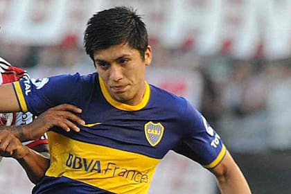 Nahuel Zárate, cuando jugaba en Boca en 2013