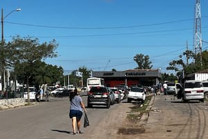 Nanawa, el principal paso fronterizo para peatones de la zona entre la Argentina y Paraguay.