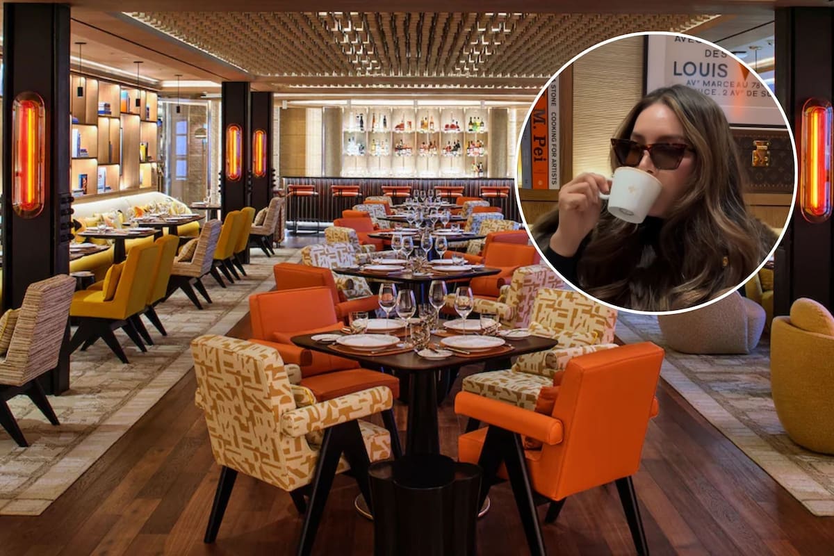 Nancy Diaz subió un video a su cuenta de Instagram en el que enseñó el interior del edificio de Louis Vuitton en Nueva York (Nancy Diaz)