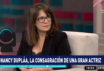 Nancy Dupláa estuvo invitada al programa que conduce Susana Roccasalvo (Foto: captura elnueve)