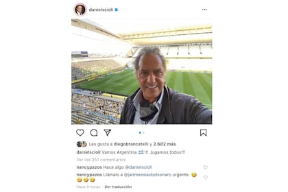 Nancy Pasos y su pedido a Daniel Scioli por el partido de la Selección argentina
