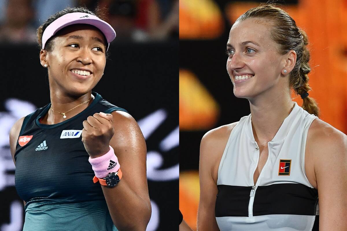 Naomi Osaka, de Japón, y Petra Kvitová, de República Checa