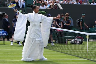 Naomi Osaka deslumbra en Wimbledon con un kimono inspirado en 'Kill Bill' de Lucy Liu